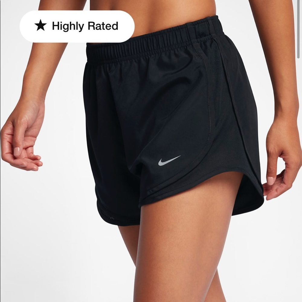 Full black Nike dri-fit athletic shorts